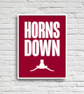 HORNS DOWN