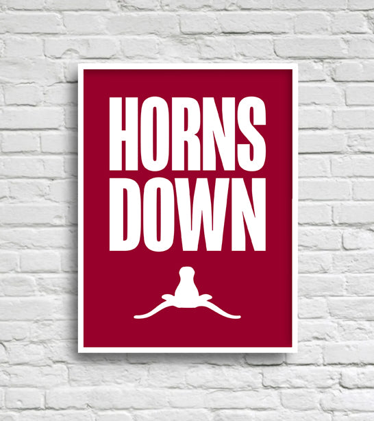 HORNS DOWN