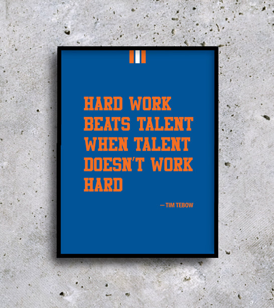 HARD WORK BEATS TALENT